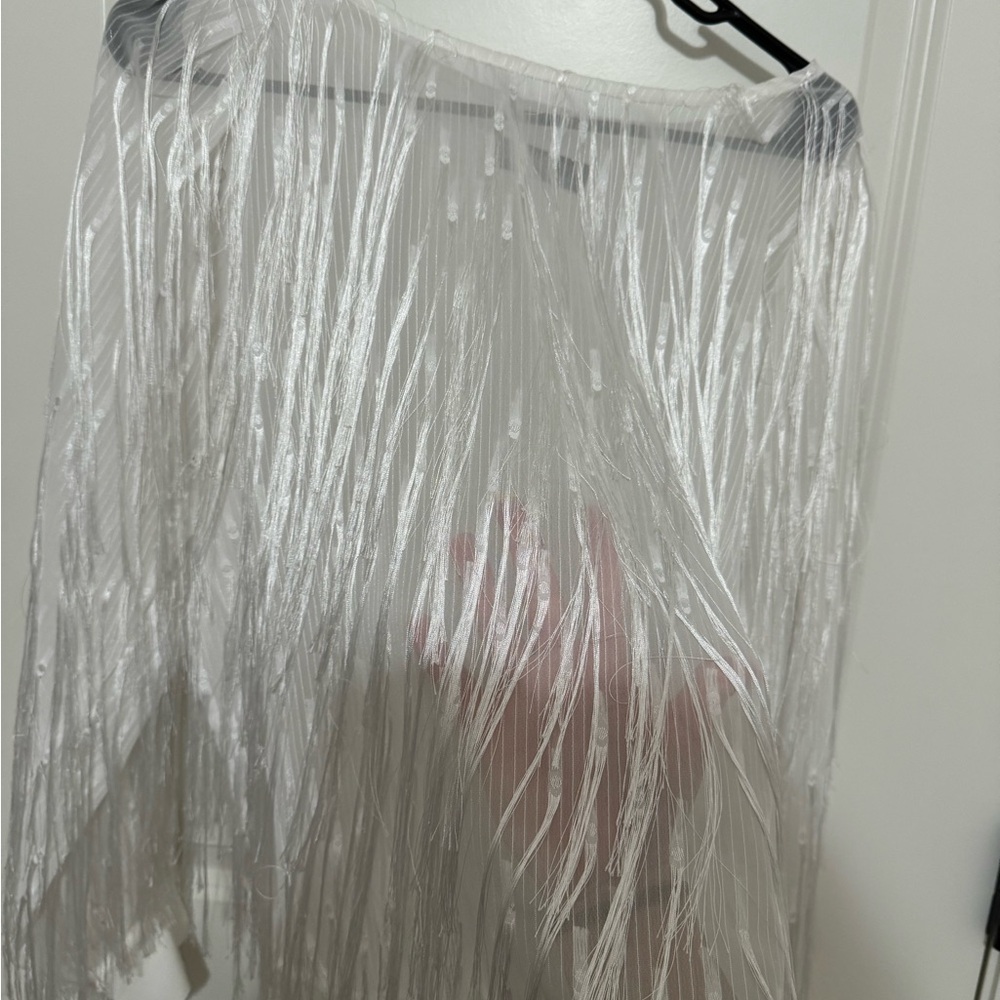 Fringed White Top